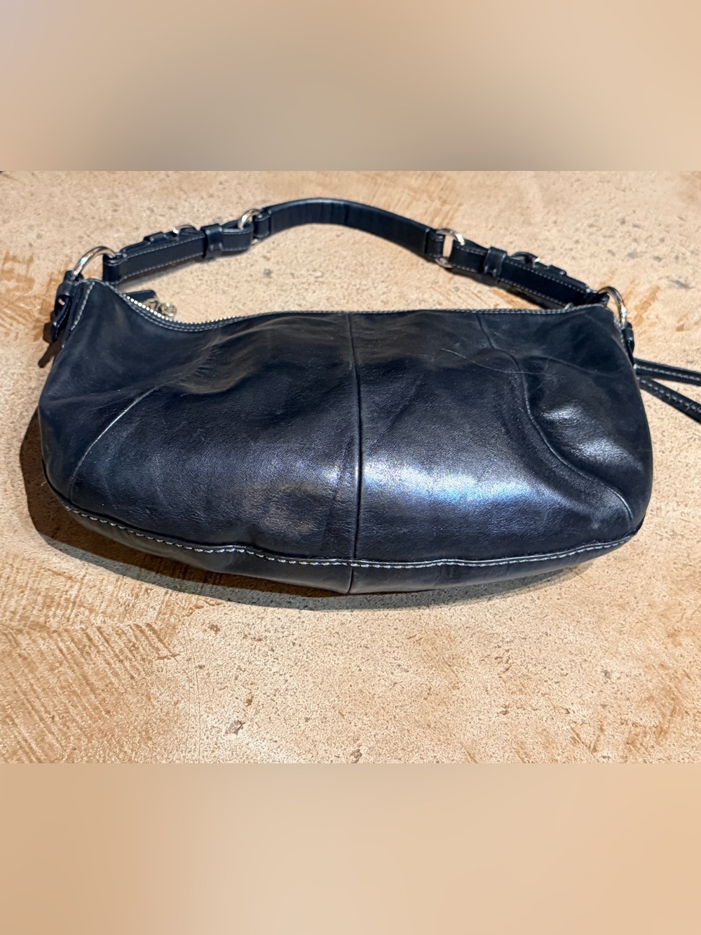 Coach Y2K SoHo Hobo Black Leather Purse - Picture 4 of 7